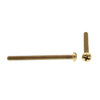 Prime-Line Machine Screw, Round Head, Phill/Sltd Comb Drive #8-32 X 2in Solid Brass 20PK 9003892